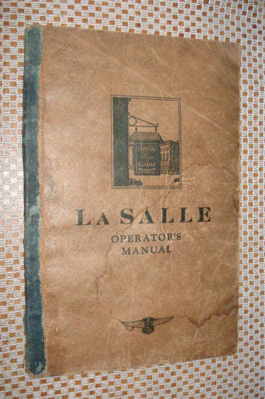 1929 cadillac lasalle owners manual original rare glovebox book