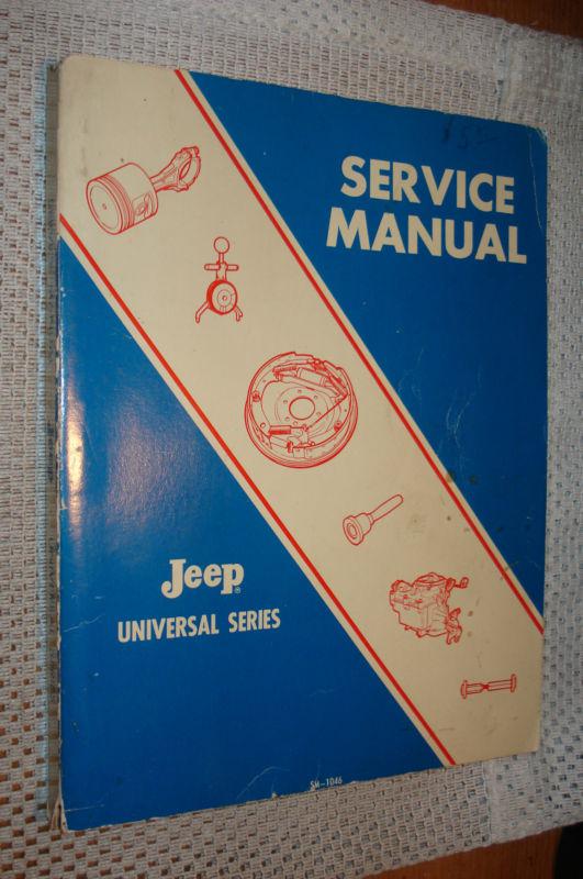 1966-1968 jeep universal service manual shop book cj5 cj6 1967 dj5 dj6 repair 