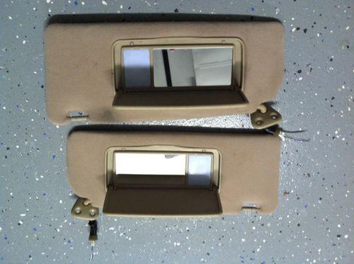 01-05 lexus is300 tan sun visors