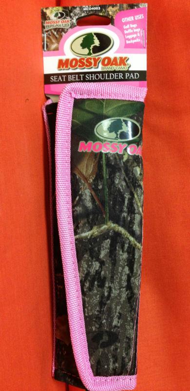 Brand new mossy oak break-up pink trim seat belt shoulder pad mco4003 for her