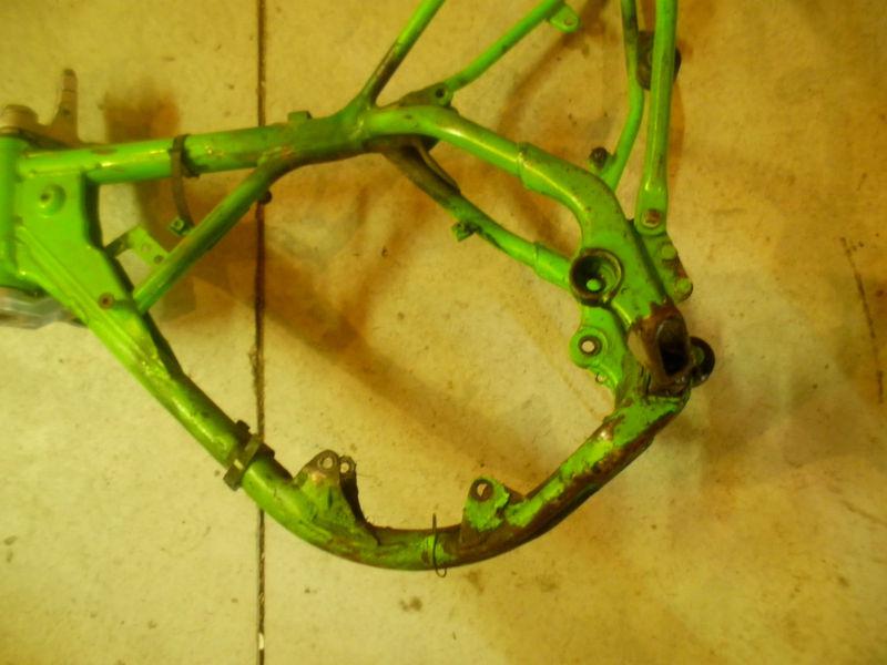 Kawasaki kx80 frame body & triple tree  kx 80 1988 1989 1990 motocross part