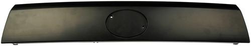 Hatch handle garnish w/emblem space tc black smooth platinum# 1230787