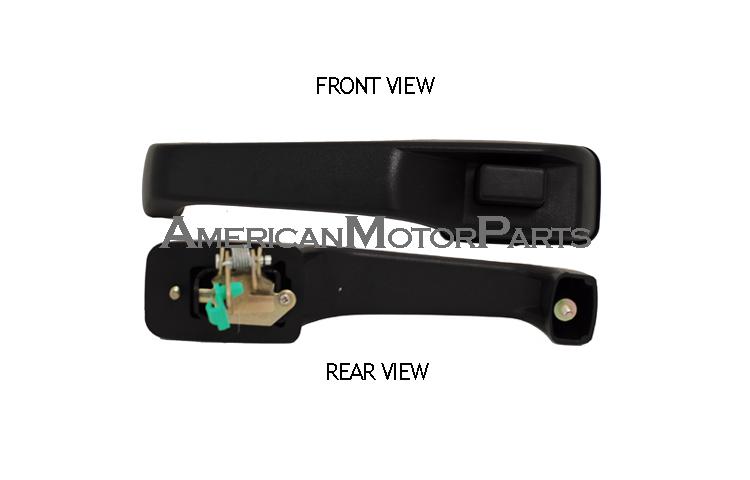 Depo driver outside front texture black door handle dodge van 55359037aa