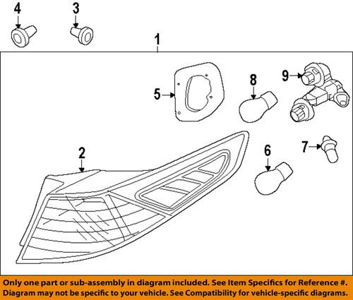 Kia oem 924014c000 tail lamp assembly