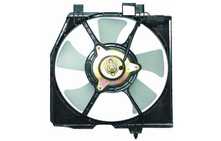 Depo ac condenser cooling fan assy 95-03 1995-2003 mazda protege mazda protege5