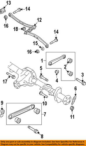 Ford oem w520215s436 front suspension-upper control arm nut