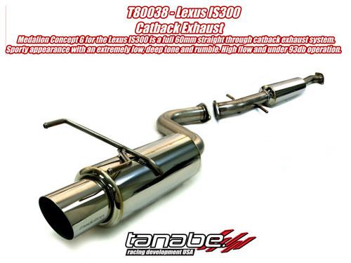 Tanabe concept g catback exhaust for 00-05 lexus is300 t80038