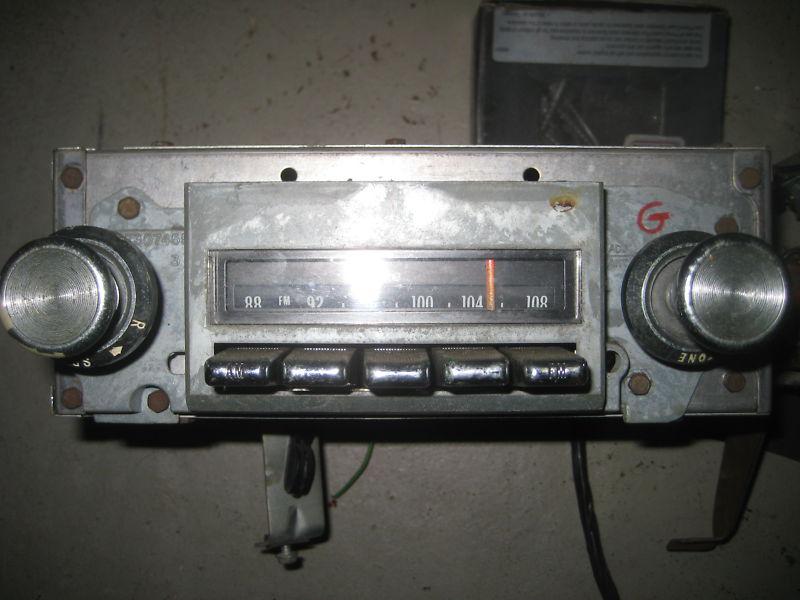 1969 gto firebird grand prix  am fm radio with factory reverb 