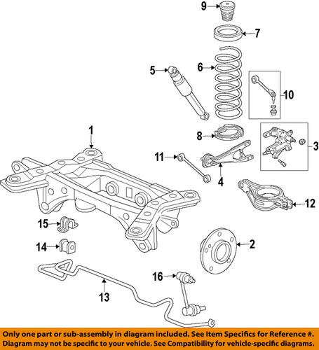Honda oem 42200-stx-a02 rear wheel hub & bearing/axle bearing & hub