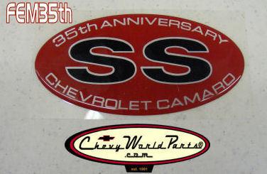 2002 camaro 35th anniversary ss emblem