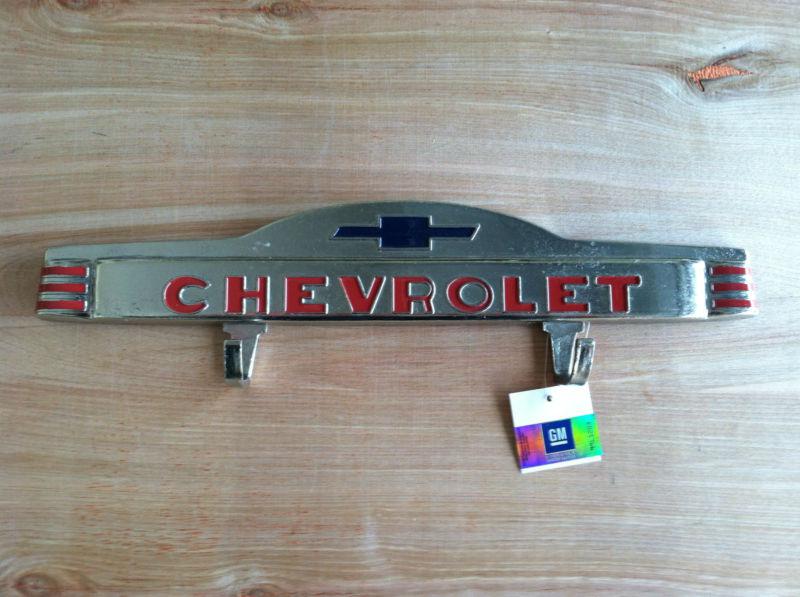 Genuine " official" 1950' 60 chevrolet bowtie emblem wall hook key rack.chevy