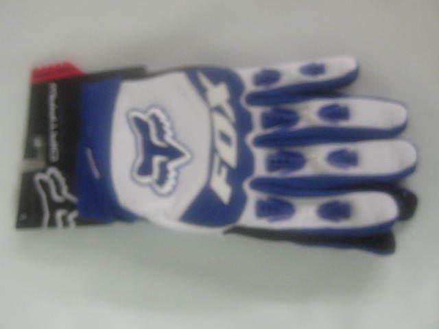 Fox dirtpaw large blue gloves