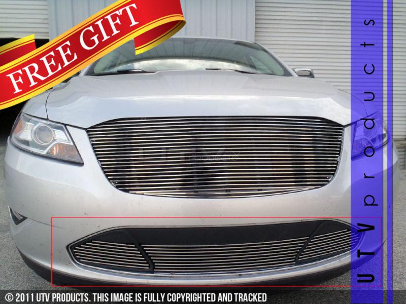 2010 - 2012 ford taurus bumper 3pc chrome billet grille 10 11 12 lower custom