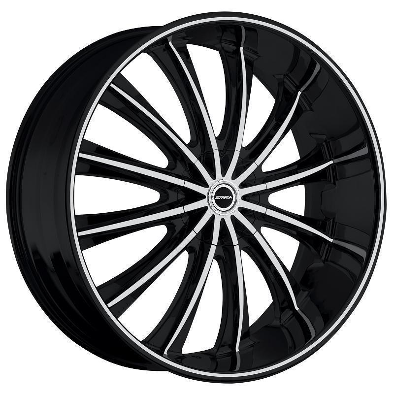 20" inch 5x100 5x4.5 black machined wheels rims 5 lug infiniti lexus mazda