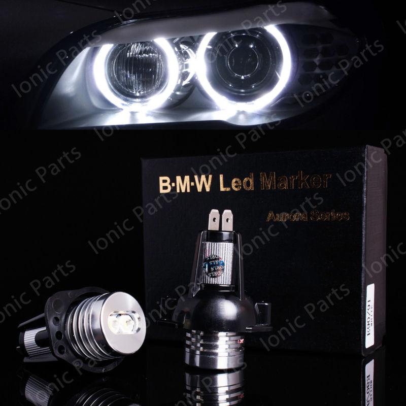 Bmw angel eyes e90 e91 3 series high power led lights ring bulbs white halo