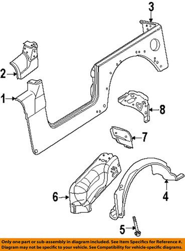 Jeep oem 4874196ah pillars, rocker & floor-side panel