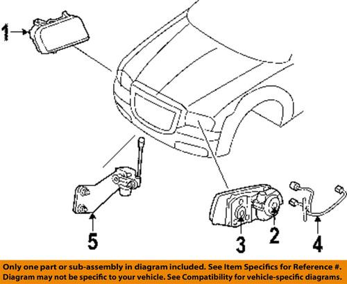 Dodge oem 4806164af headlight-headlamp assembly