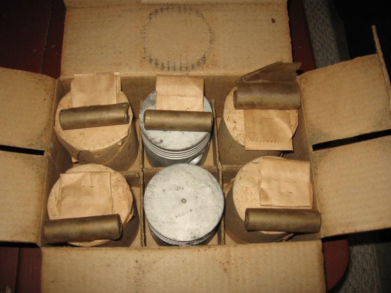 New old stock mopar 6 cylinder pistons 1934-1941 desota 1935-1941 chrysler