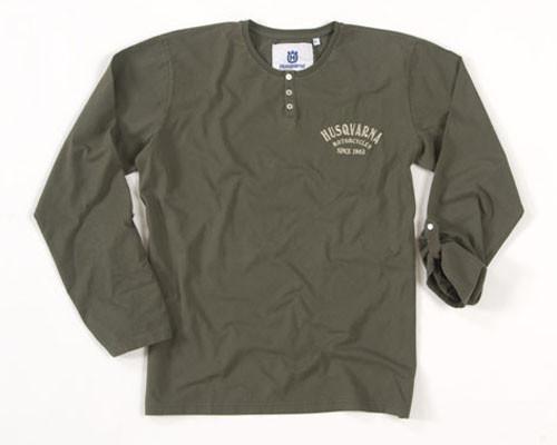 New genuine husqvarna vintage riders green long sleeve t-shirt $42.99 now $24.99