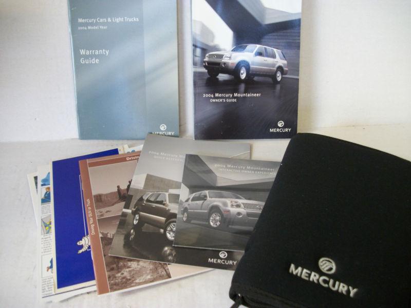 2004 04 mercury mountineer owner owner's manual w/ case