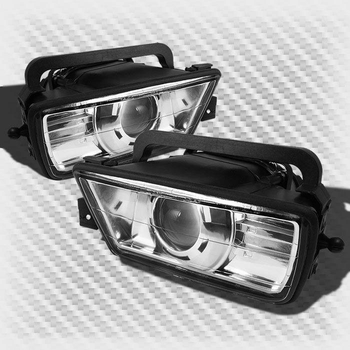 1989-1995 bmw e34 5-series projector bumper fog lights lamp pair brand new set