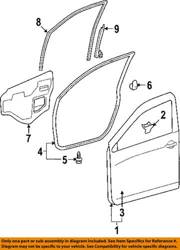 Toyota oem 676630r010 front door-corner trim