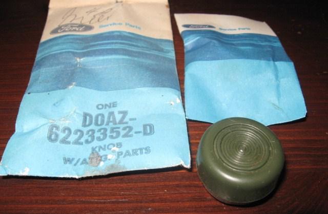 Nos window handle knob w / attaching parts 1970 70 ford torino d0az-6223352-d