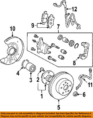 Toyota oem 8954252030 front abs wheel sensor/abs wheel speed sensor