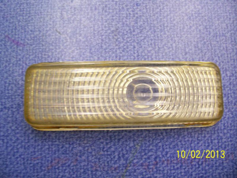 Vintage 1951-1952 "pontiac" clear glass park light lens