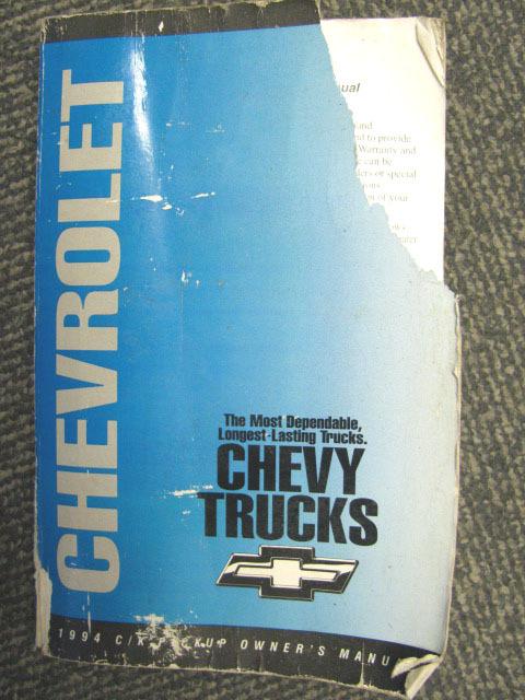 1994 chevy c/k pickup owner's manual