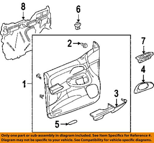 Chevrolet gm oem 25867001 door component/door window switch panel