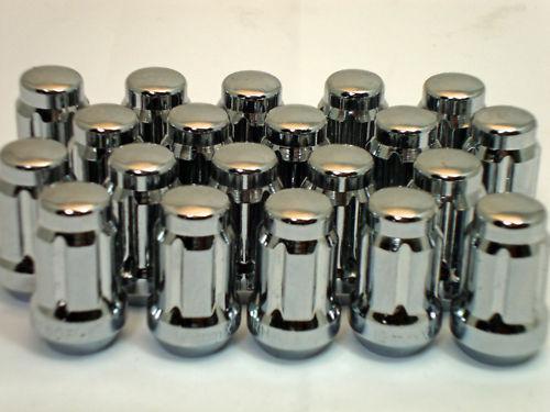 20pc honda chrome spline tuner lug nuts 12mmx1.50 with key