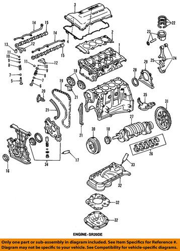 Nissan oem 1302453j01 timing driven gear/engine timing camshaft sprocket