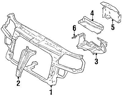 Volkswagen 1j0805965db41 genuine oem factory original air guide