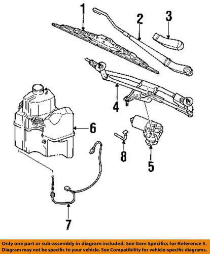 Ford oem 5f9z17c526aa wiper & washer-windshield-wiper arm cover