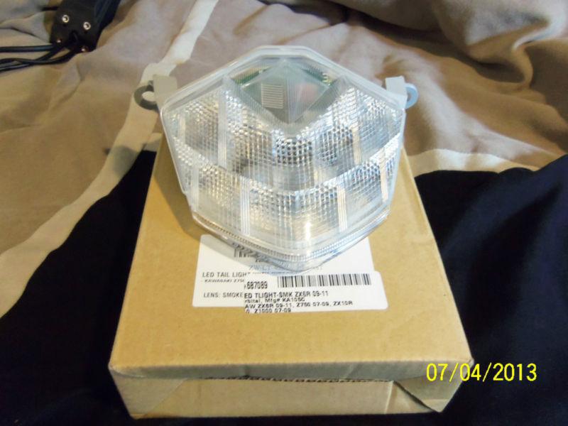 09-12 kawasaki ninja zx6r oem clear tail light lighting zx 6r 2009-2012