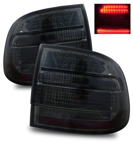 03-06 porsche cayenne smoked tinted led aftermarket tail lights rear brake lamps