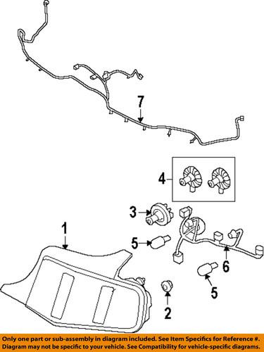 Ford oem dr3z13404a tail lamp assembly