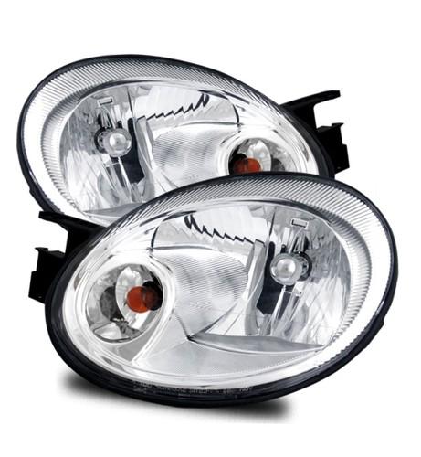 03-05 dodge neon/srt-4 aftermarket clear chrome crystal headlights replacement