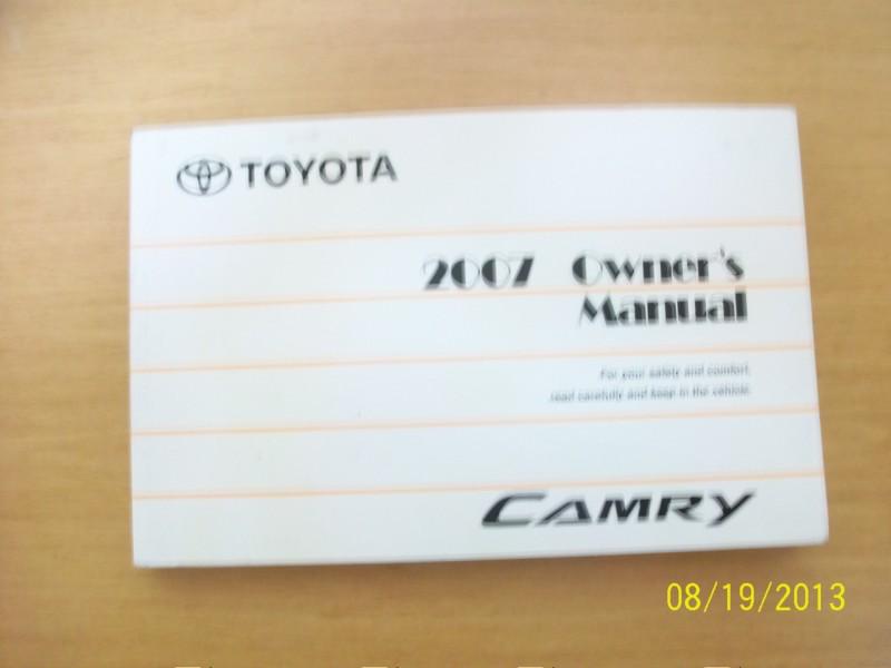 2007 toyota camry   owners manual