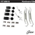 Centric parts 117.65018 front disc hardware kit