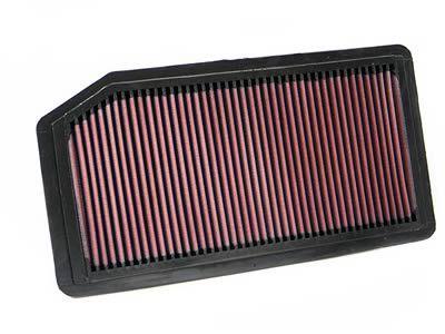 K&n air filter element rectangular cotton gauze red for use on honda ridgeline