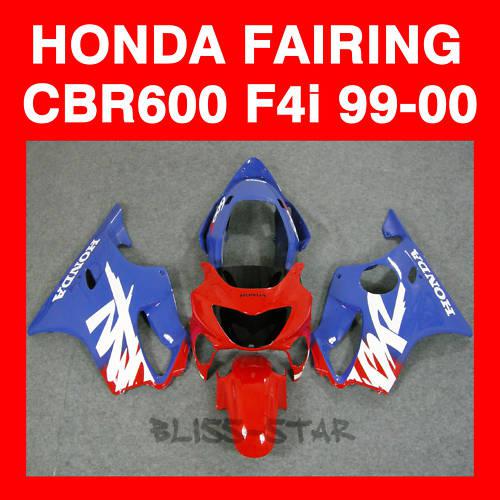 Injection fairing bodywork plastic set fit cbr600 f4 1999-2000 02f w2