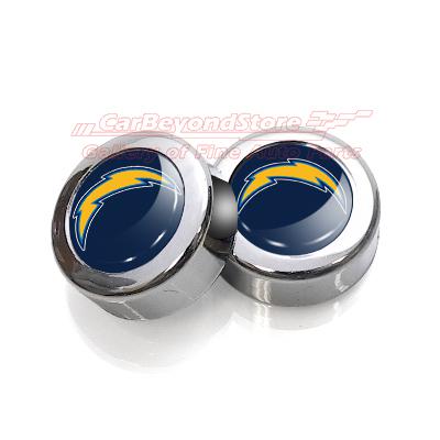 Nfl san diego chargers license plate frame chrome pair screw covers + free gift