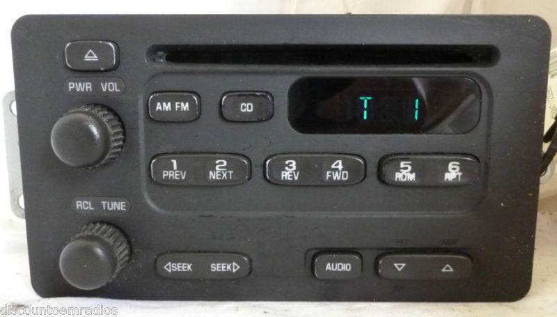 00-04 chevrolet cavalier malibu impala monte carlo radio cd 09394129 *