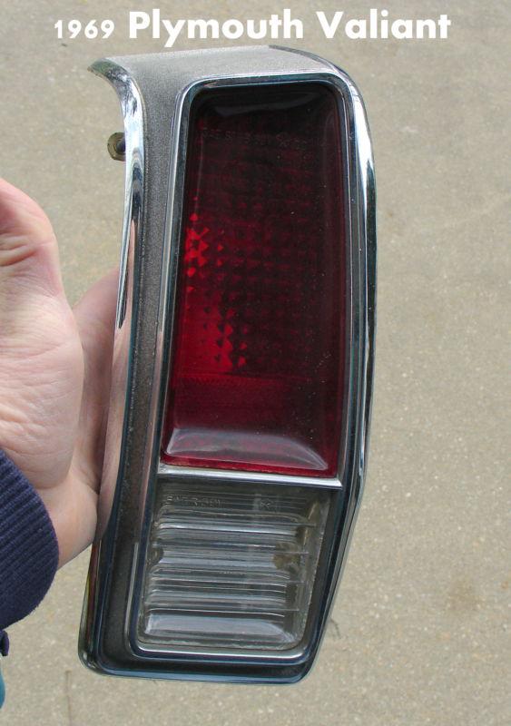 1969 plymouth valiant passenger side tail light