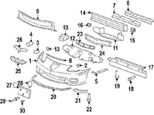 Chevrolet 11561329 genuine oem factory original bumper cover clip