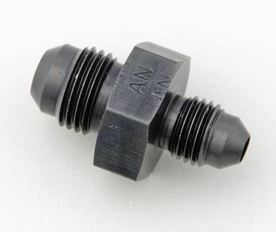 Summit 220844b fitting union reducer male -8 an to male -6 an aluminum black ea