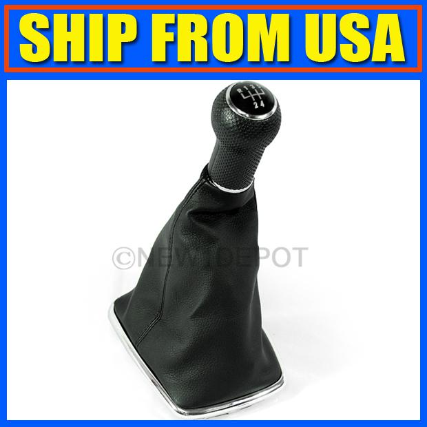 Us brand new 5 speed black shift knob gaitor hot for vw mk4 jetta bora 1999-2004