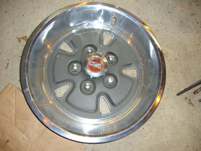 1970-71 ford mustang boss torino cobra gt mag wheel hub cap wheel cover 15 inch 